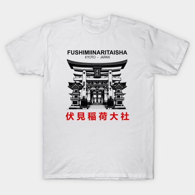 Fushimi Inari Taisha T-Shirt by nrwahid